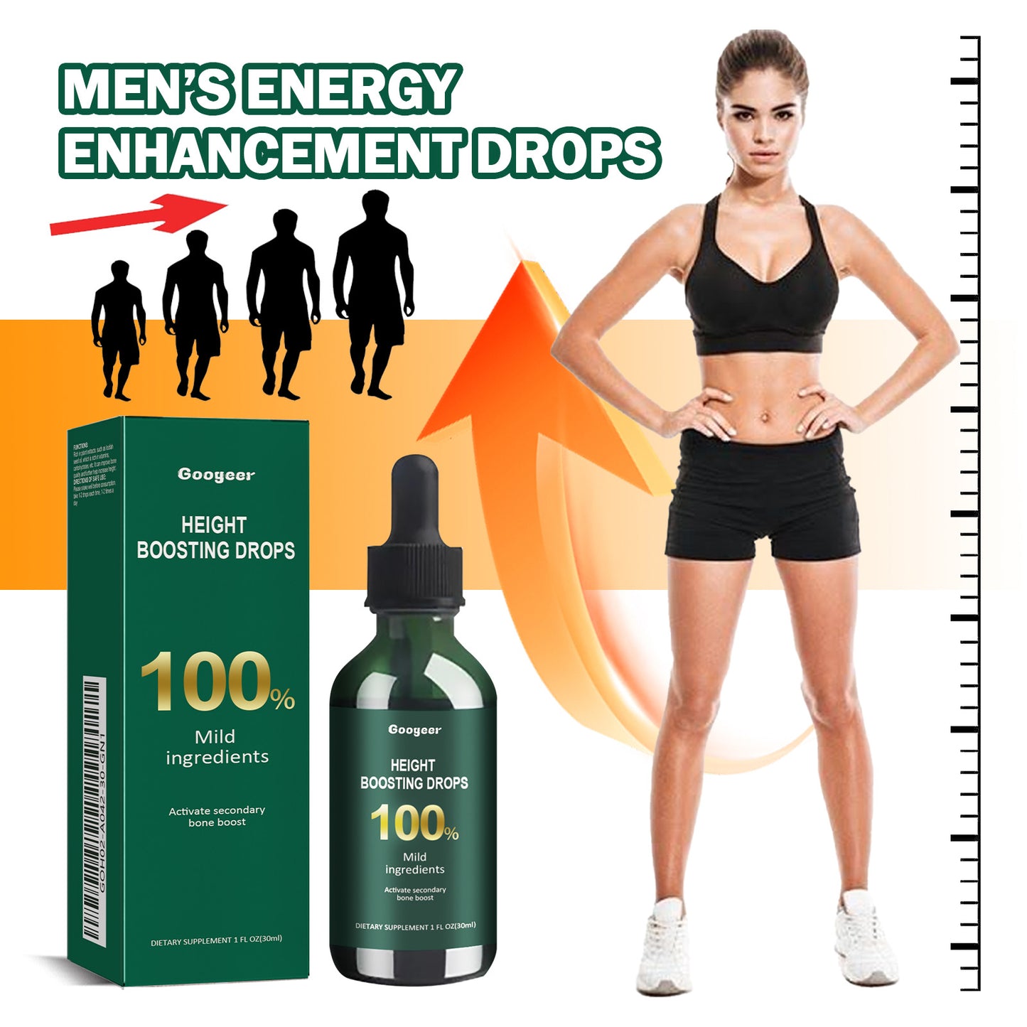 Body Enhancement Supplements, Enhance Body Energy For Adults And Children Body Height And Length Care Agent