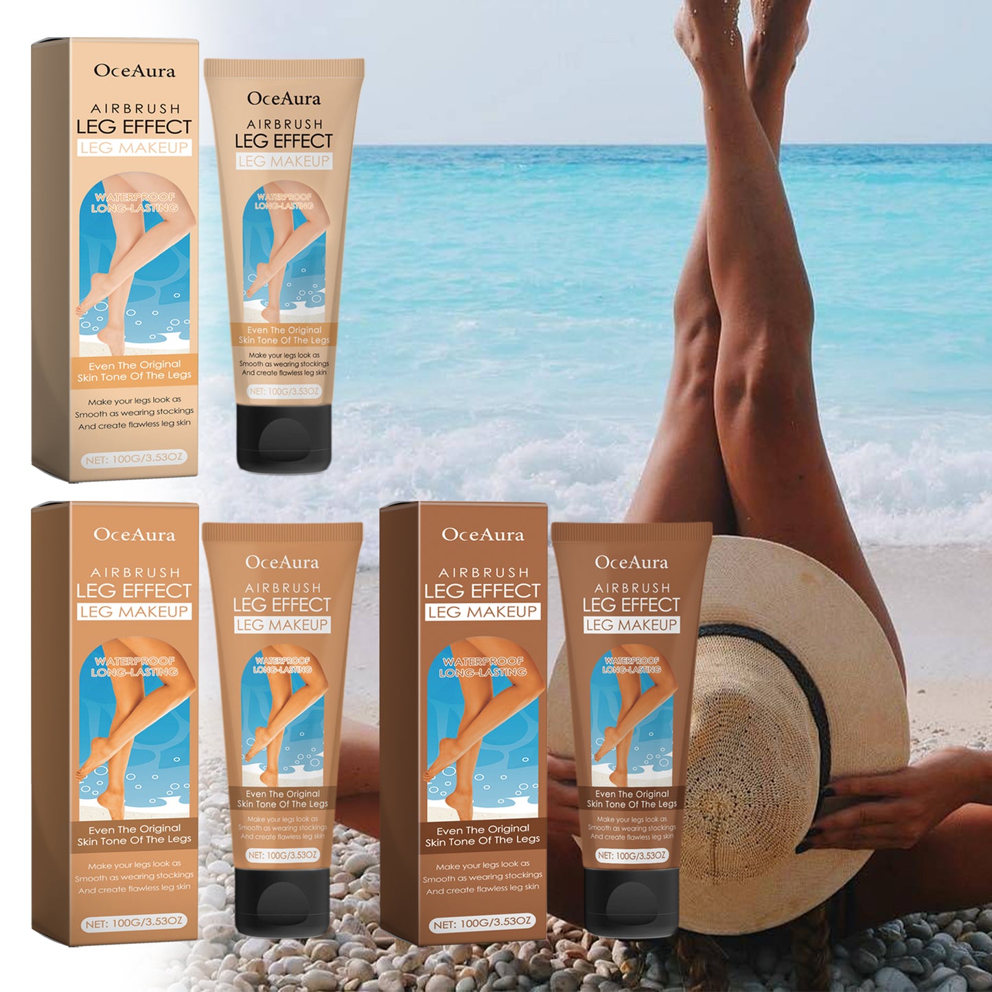 Leg Black Cream, Outdoor Tanning Even Tan Natural Tan Moisturizing Cream