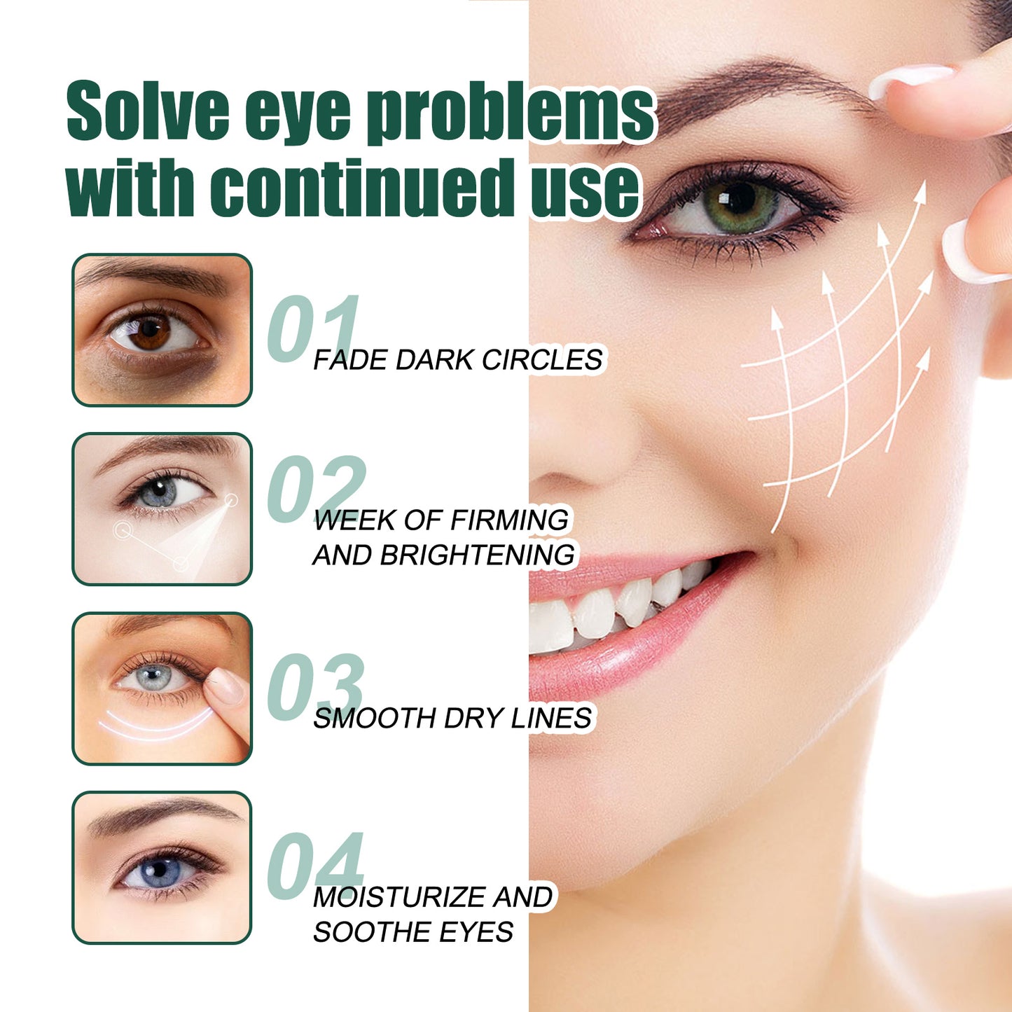 Cordyceps Eye Cream, Anti-wrinkle Hydrating Brightening Care Eye Cream