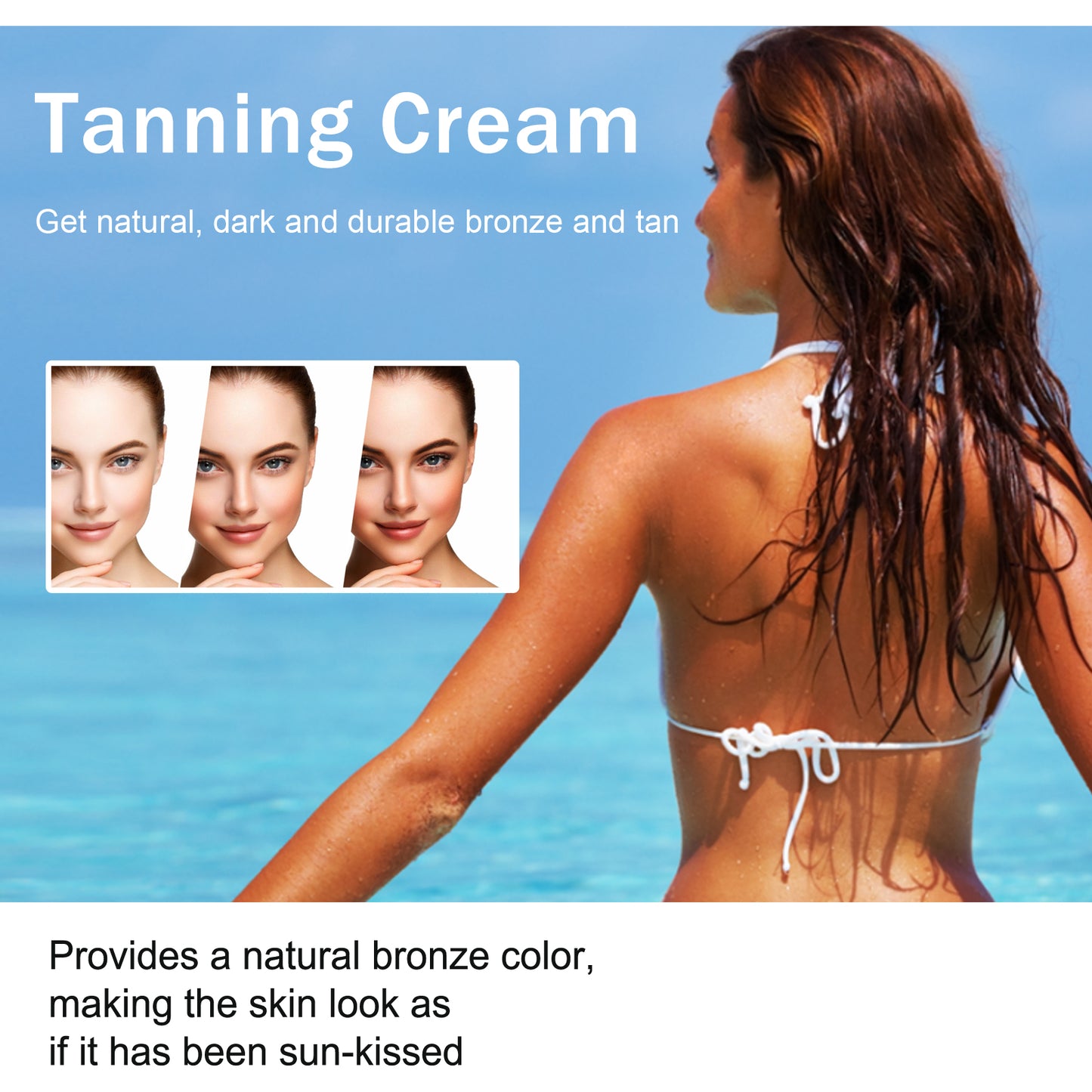 Tanning Cream, Outdoor Beach Tanning Helps Tan Wheat Tan Moisturizes Skin And Helps Tan Skin