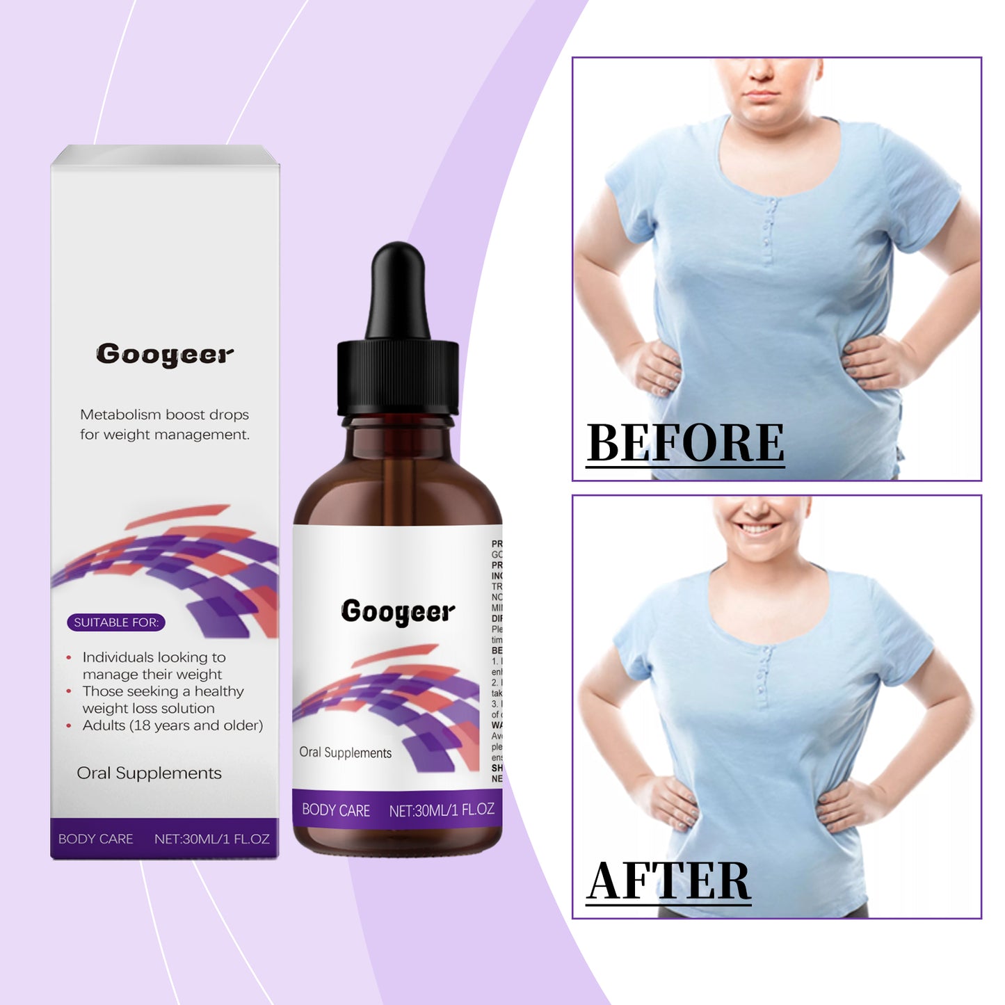 Metabolism Drops, Oral Supplements Body Care Supplement Drops