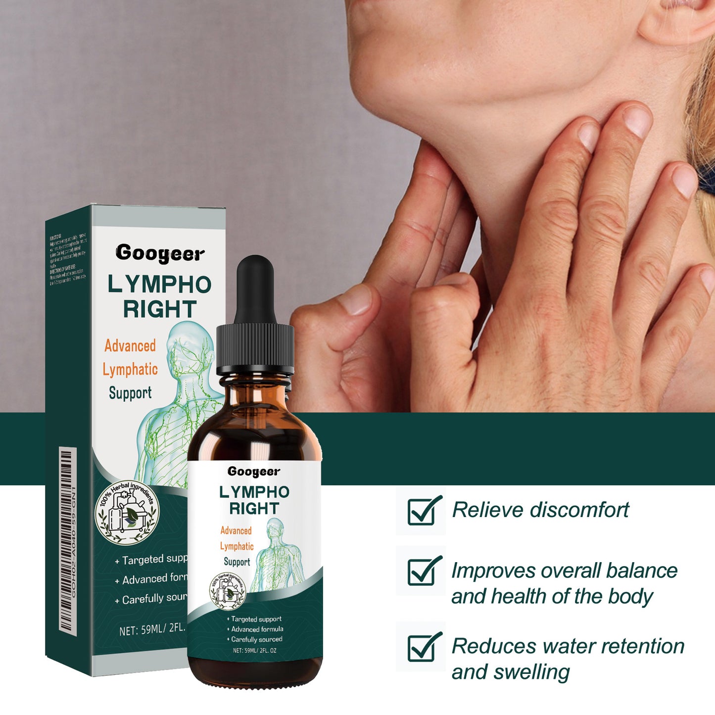 Herbal Supplements Relieve Lymphatic Swelling Of Neck Neck Hands And Legs Body Pain Care