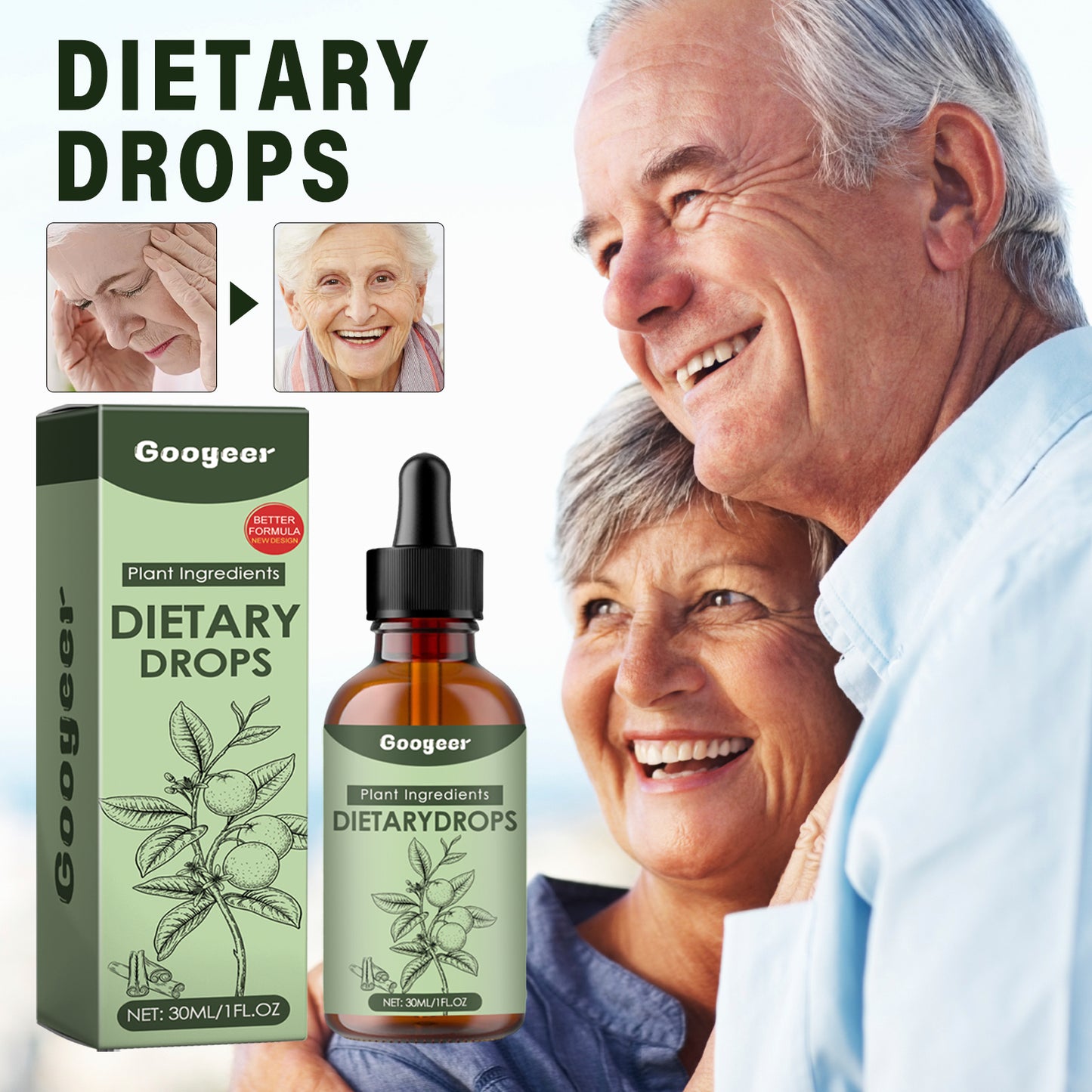 Vitamin Supplements Relieve Body Fatigue, Lower Back Pain, Enhance Vitality And Replenish Energy Oral Drops
