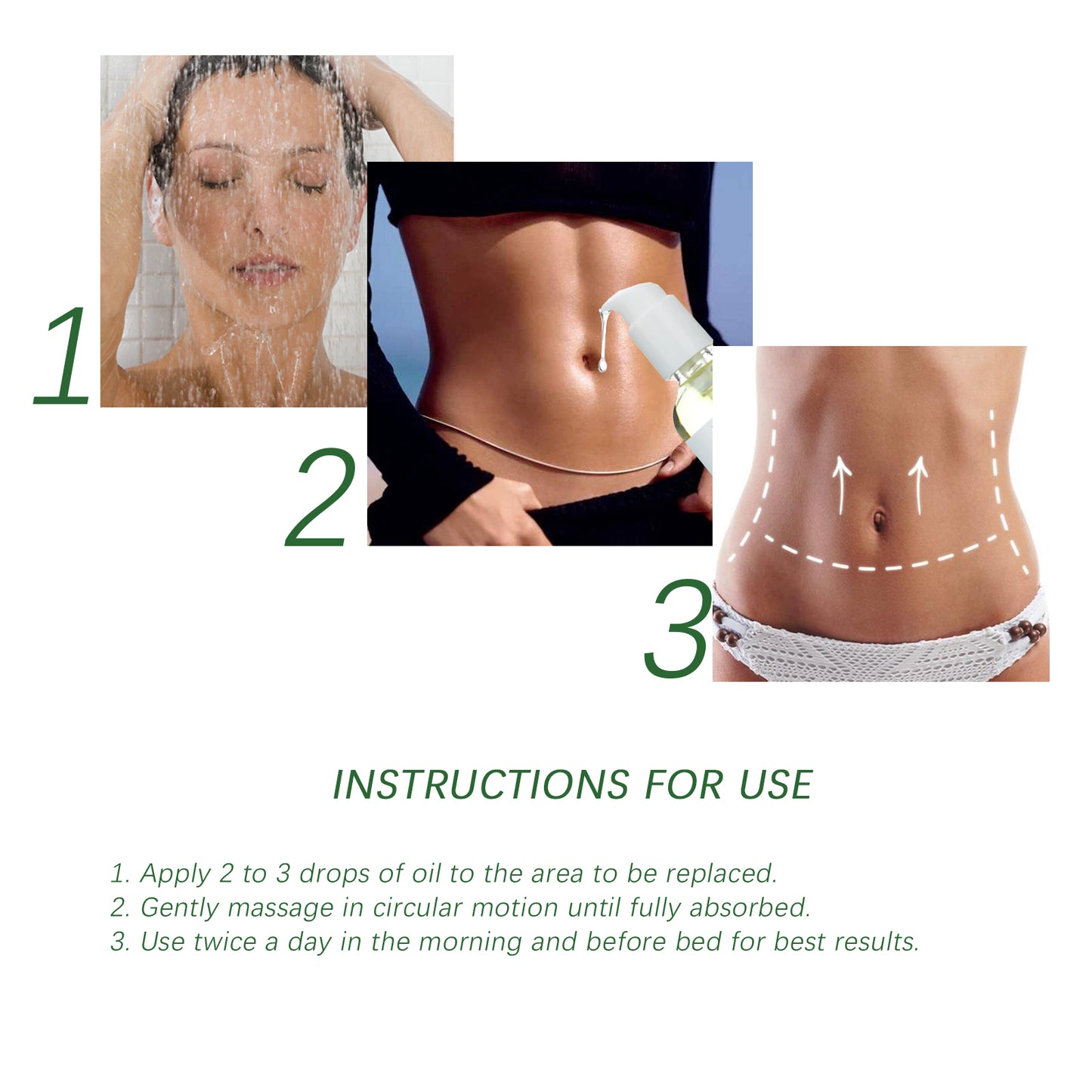 Vitamins Erase Body Oils, Body Firming Thigh Arm Belly Anti-Orange Peel Body Shaping Essential Oil