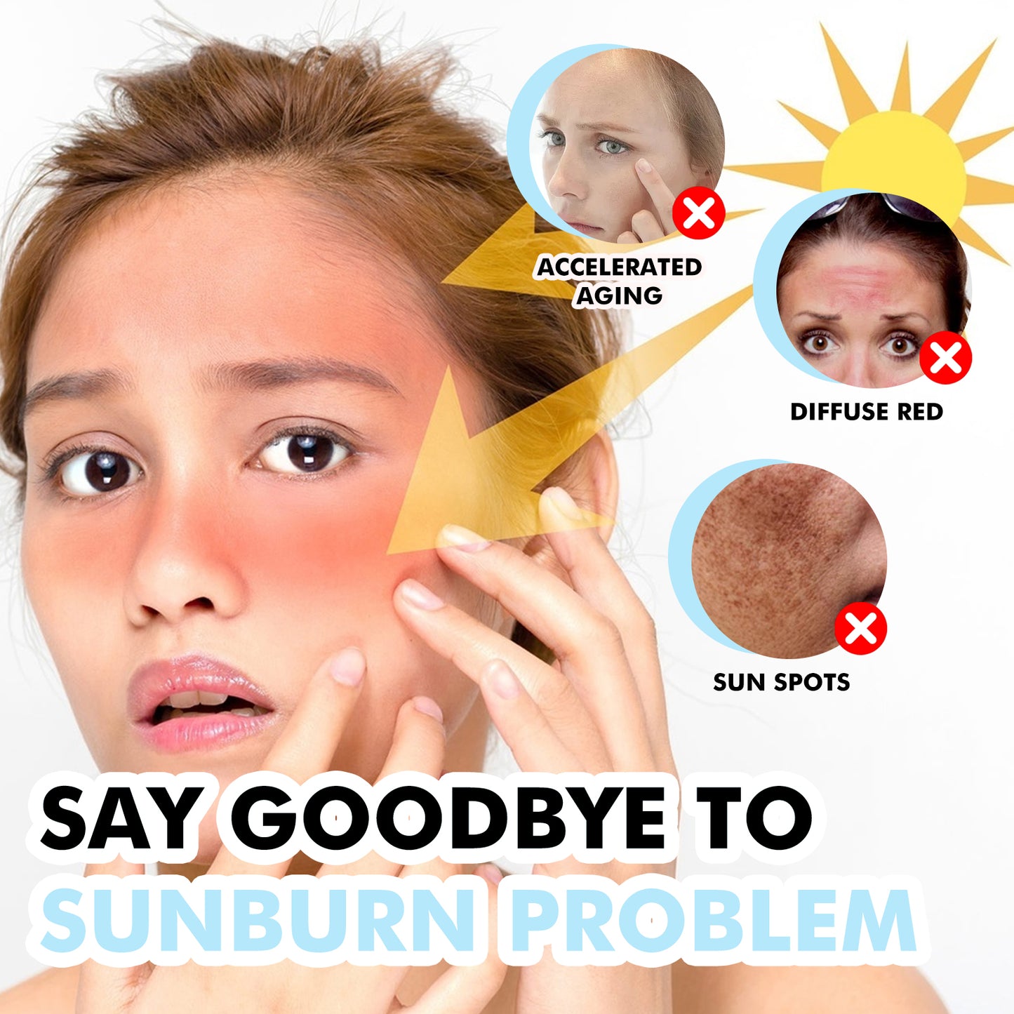 Silky-Fit Sun Stick, Gentle Moisturizing And Isolating Uv Protection To Repair Sunburned Red Skin