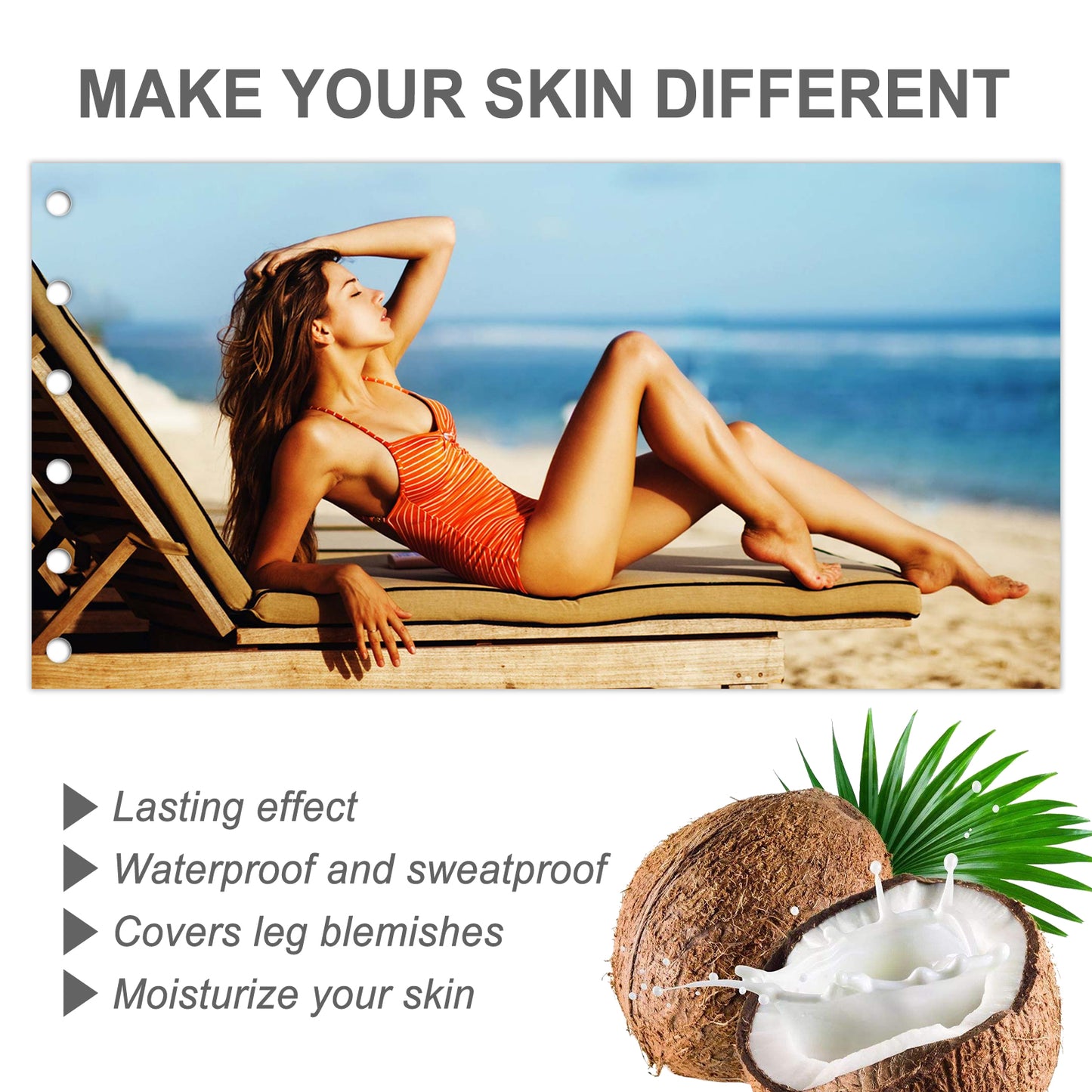 Leg Black Cream, Outdoor Tanning Even Tan Natural Tan Moisturizing Cream