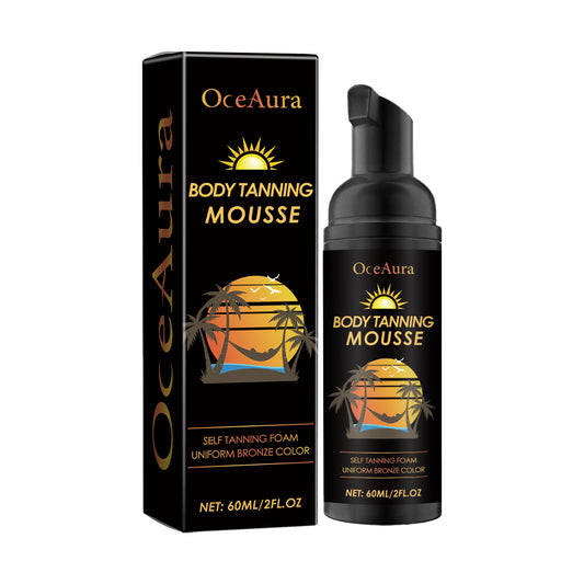 Tanning Mousse, Summer Outdoor Seaside Help Sun Moisturizing Skin Natural Fashion Wheat Color