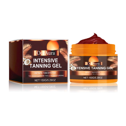 Intensive Tanning Gel, Sun Free Black Summer Beach Natural Wheat-Colored Moisturizing Body Care